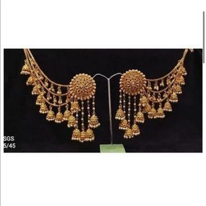 Indain gold plated multi color jhumka  (earring)